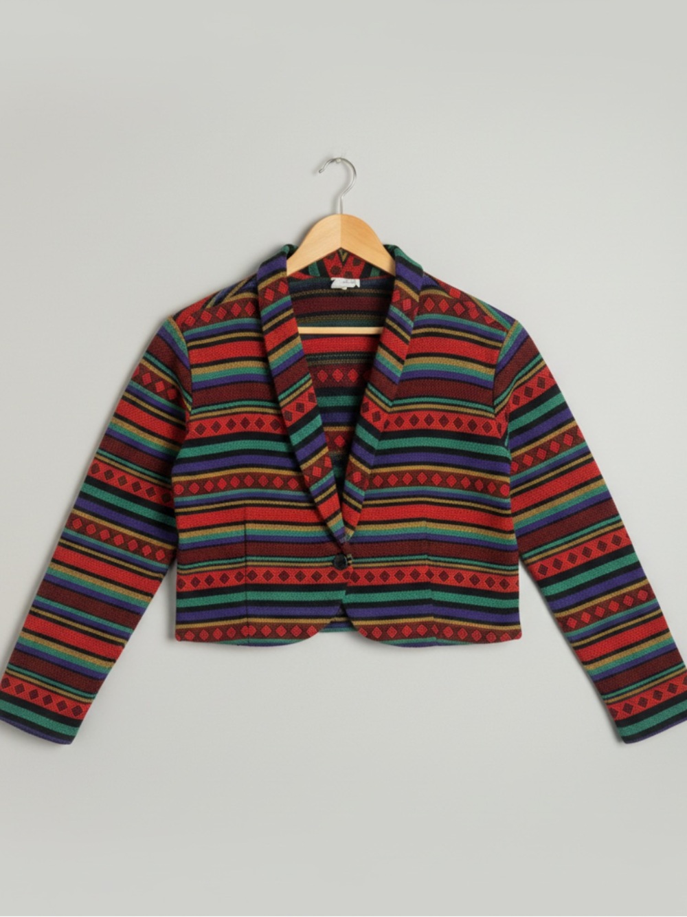 🌵 Vintage Bedford‎ Fair Cropped Aztec Western Jacket 🌵